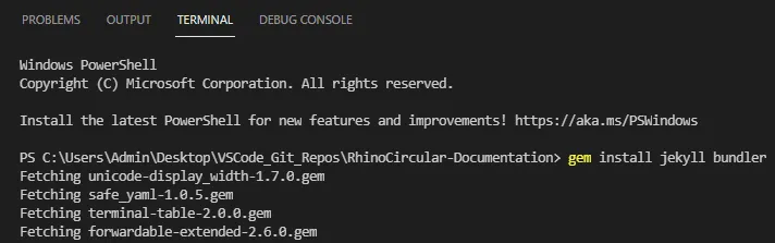 Install Jekyll