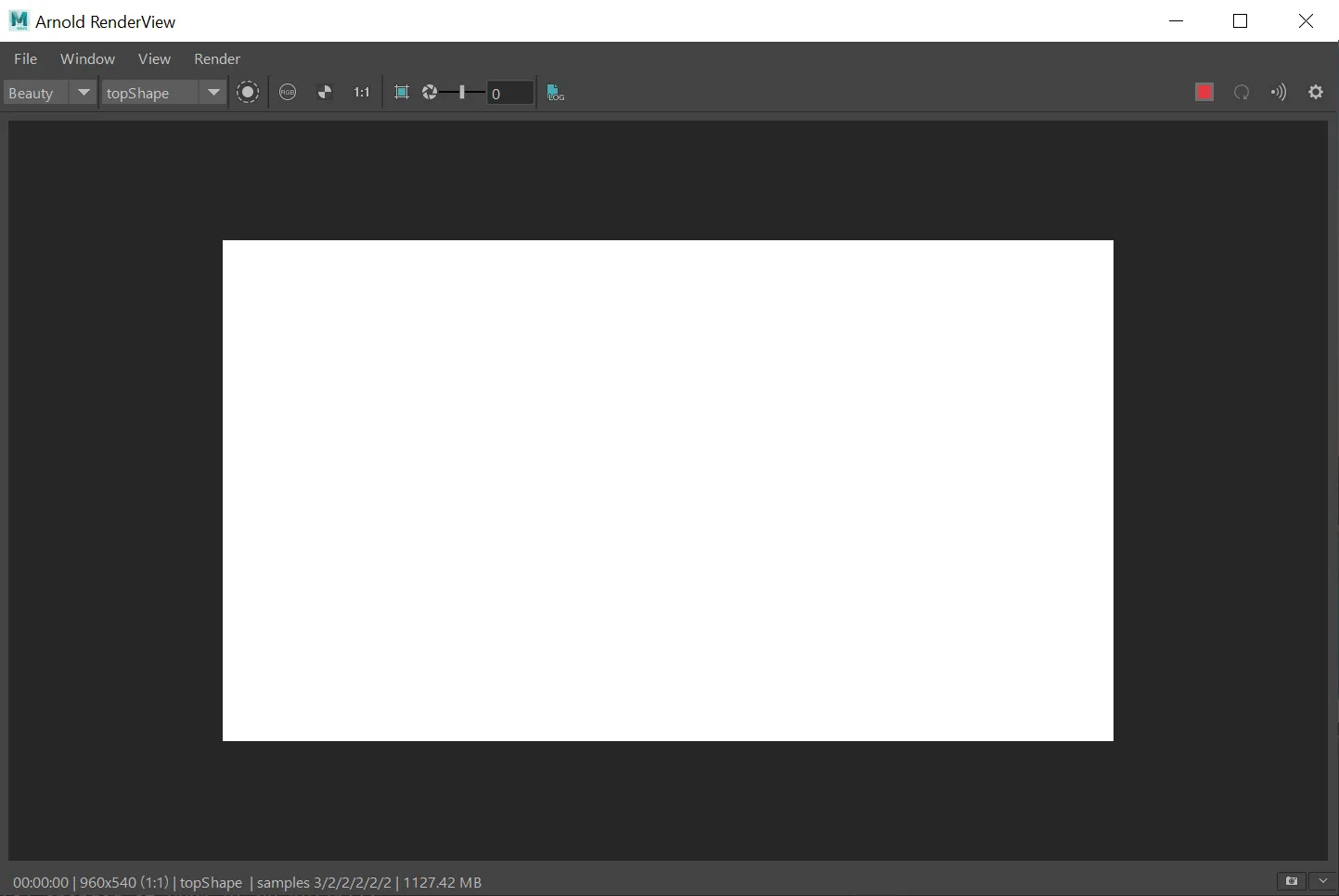 Broken Arnold RenderView